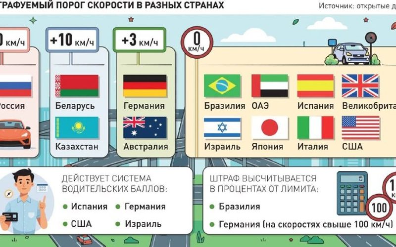 В России предложили снизить допустимый порог превышения скорости до 5 км/ч — Самарское информбюро
